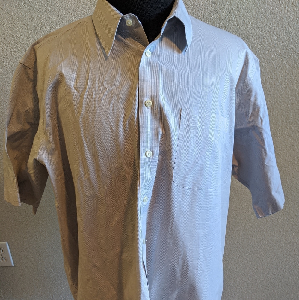 Paul Fredrick Dress Shirt Gray 18.5 100% Cotton No